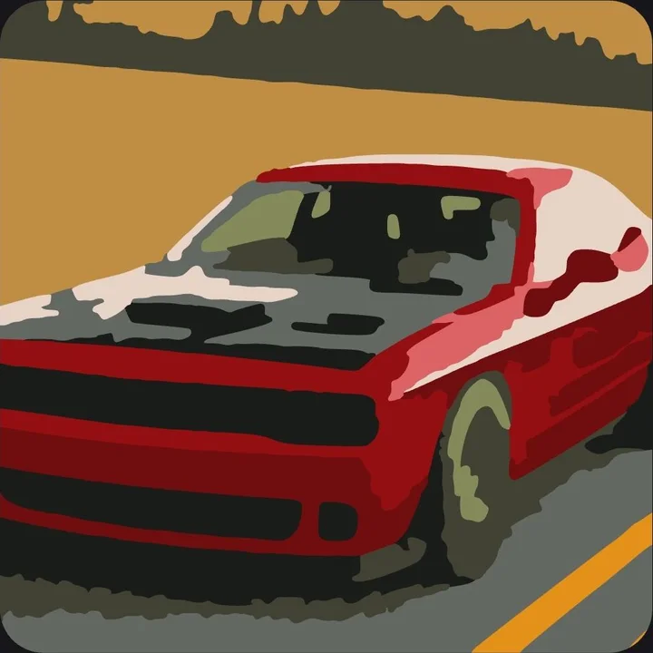 The coloring page made from the photo, Calm detail