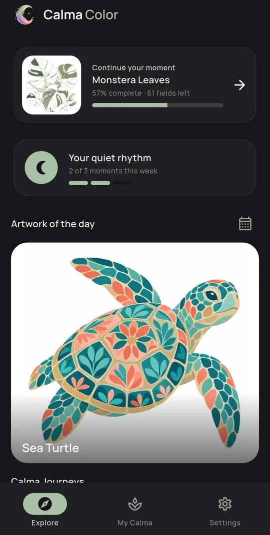 App screenshot: Explore