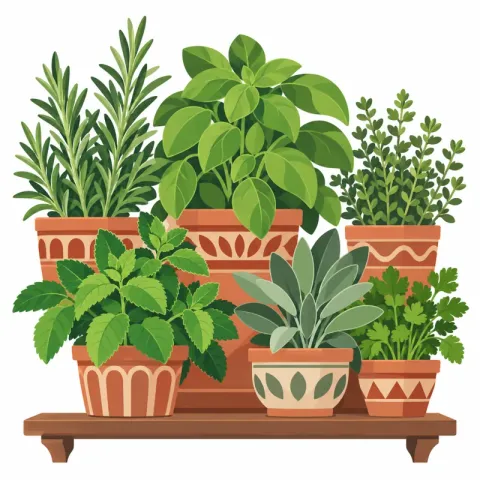 Herbs on the Shelf