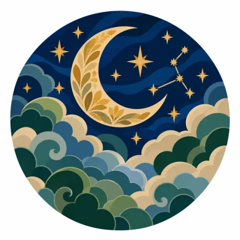 Moon over Clouds