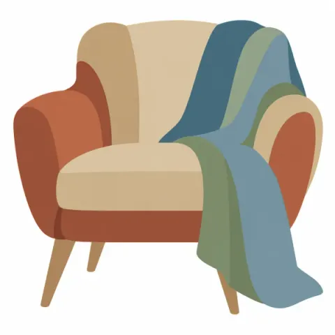 Finished artwork “The Reading Chair”