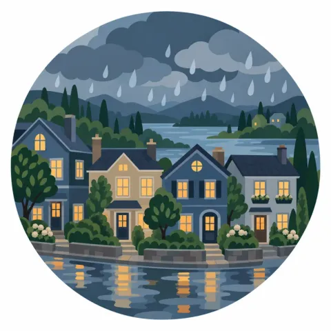City in the Rain